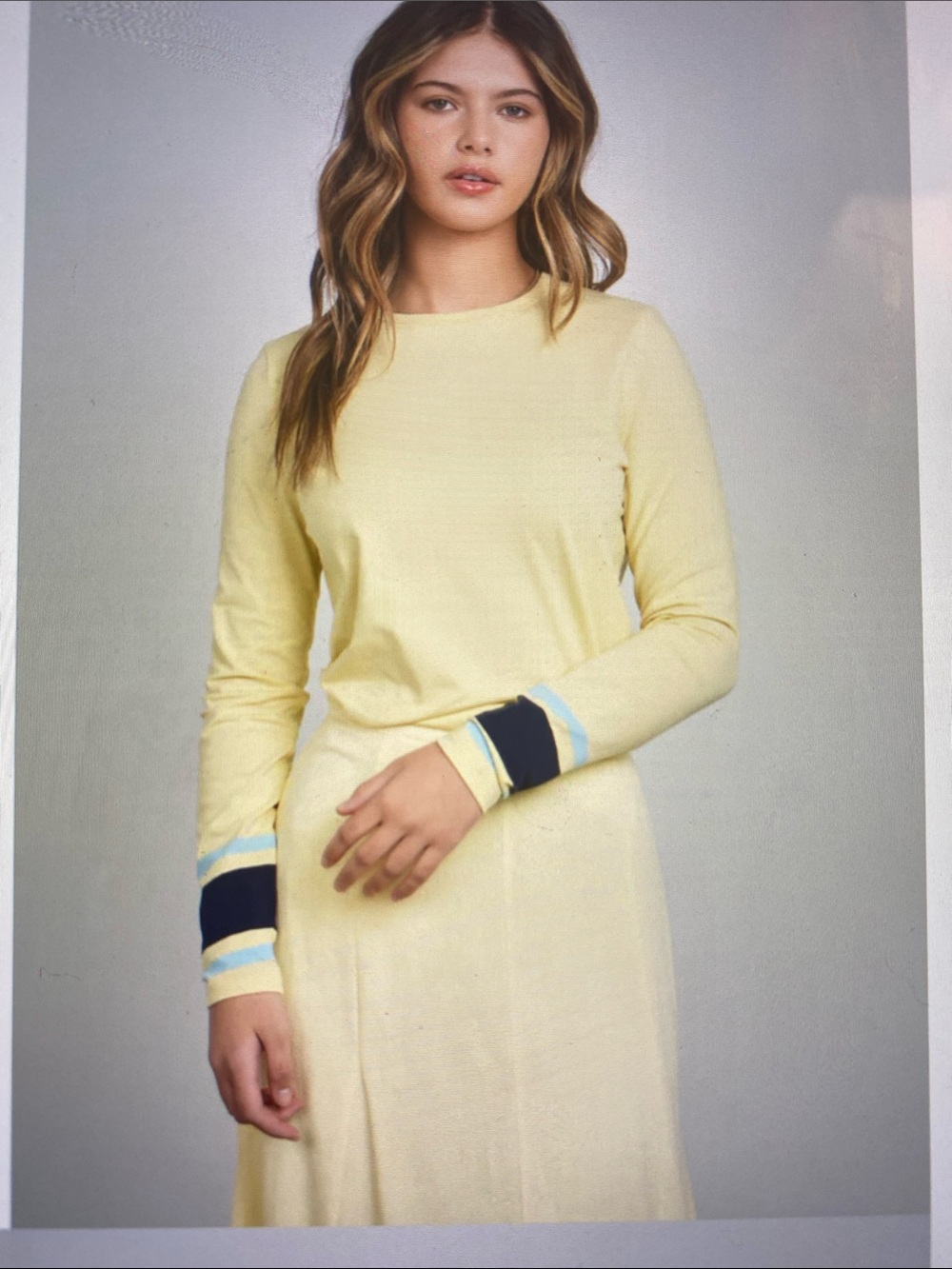 Boxy Stripe Tee Long Sleeves XL
